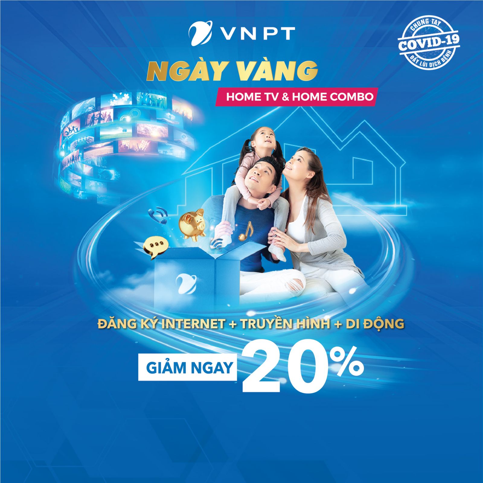 GIẢM NGAY 20% KHI ĐĂNG KÝ GÓI HOMECOMBO VÀ HOMETV